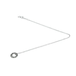 Tiffany Atlas Pierced Diamond Necklace White Gold (18K) Diamond Men,Women Fashion Pendant Necklace (Silver)