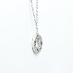 Tiffany Atlas Pierced Diamond Necklace White Gold (18K) Diamond Men,Women Fashion Pendant Necklace (Silver)