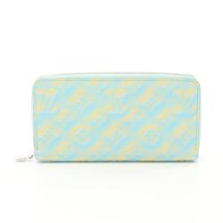 Louis Vuitton LOUIS VUITTON Zippy Wallet Round Long Leather Monogram Empreinte Men's Women's Blue M81466