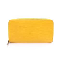 Louis Vuitton Epi Mimosa Zippy Wallet, Round Long Leather, Women's, Yellow, M81229