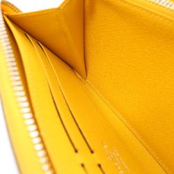 Louis Vuitton Epi Mimosa Zippy Wallet, Round Long Leather, Women's, Yellow, M81229