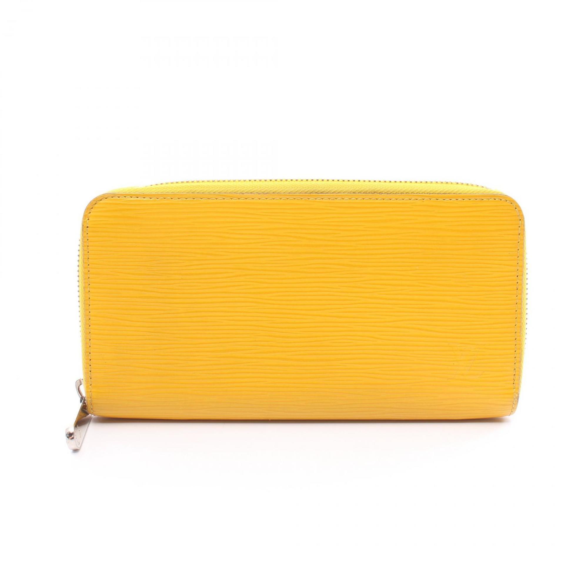 Louis Vuitton Epi Mimosa Zippy Wallet, Round Long Leather, Women's, Yellow, M81229