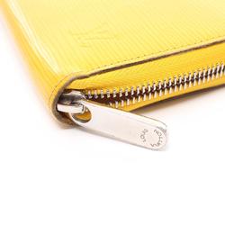 Louis Vuitton Epi Mimosa Zippy Wallet, Round Long Leather, Women's, Yellow, M81229