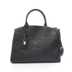 LOUIS VUITTON Grand Palais MM Handbag Bag Leather Monogram Empreinte Women's Black M45811