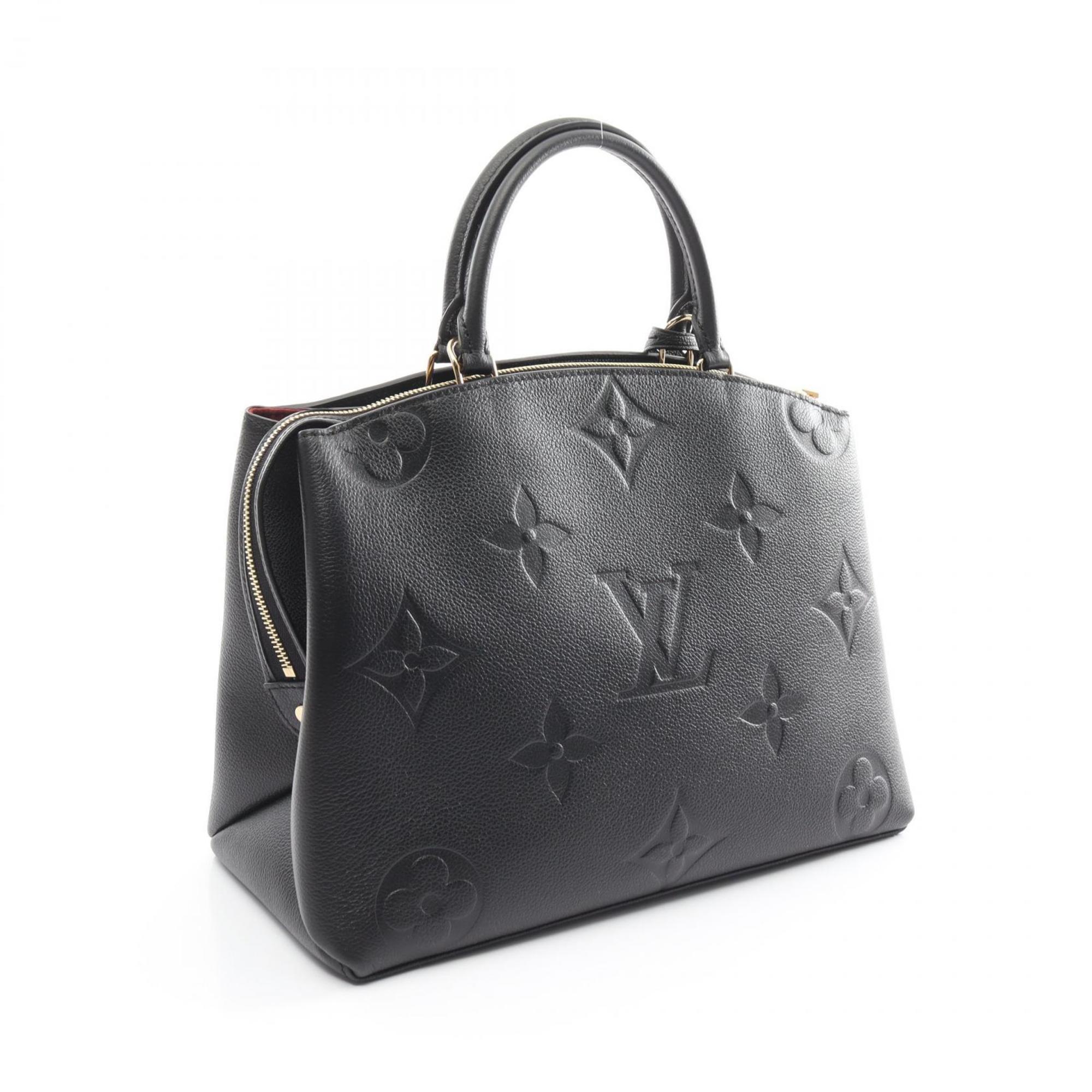 LOUIS VUITTON Grand Palais MM Handbag Bag Leather Monogram Empreinte Women's Black M45811