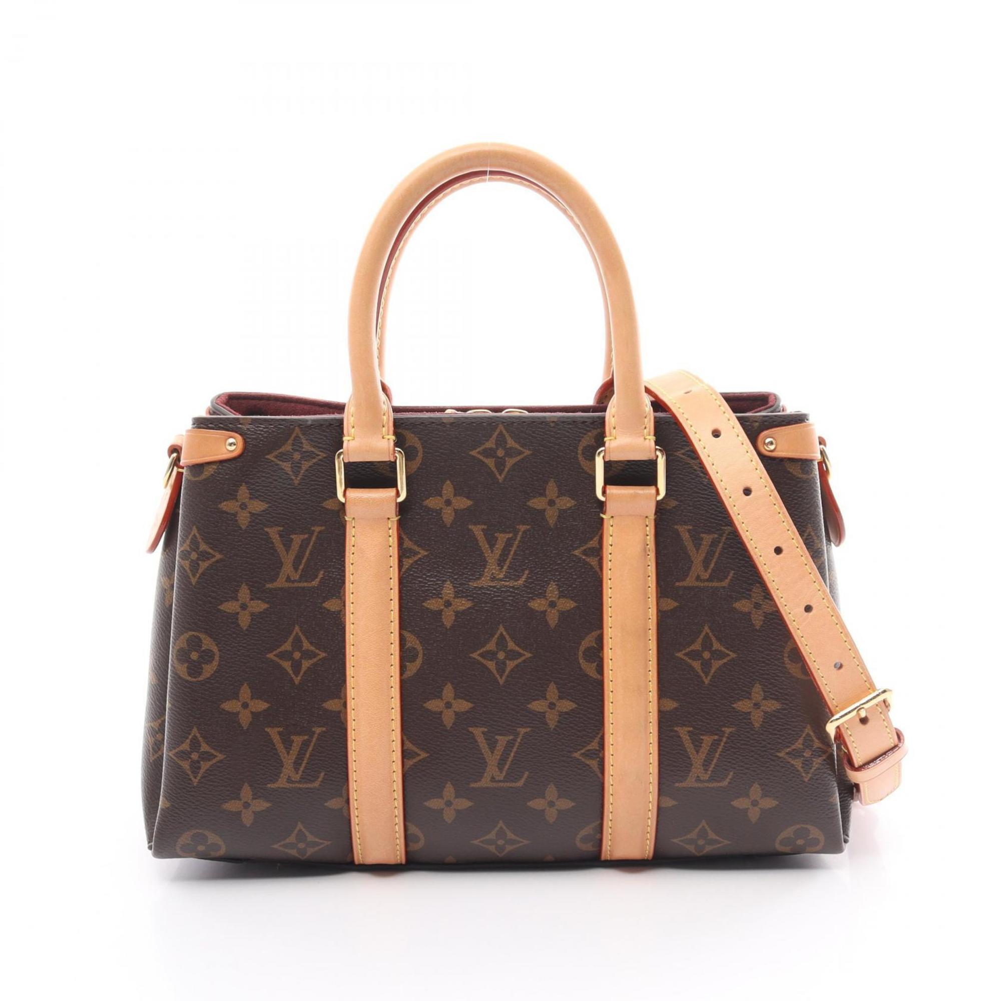 Louis Vuitton LOUIS VUITTON Soufflot BB Monogram Handbag Bag Coated Canvas Leather Women's Brown M44815