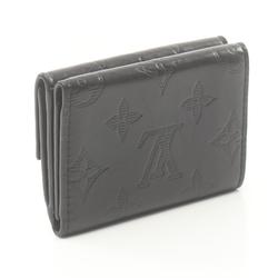 LOUIS VUITTON Discovery Compact Wallet Monogram Shadow Tri-fold Leather Men's Black M67631