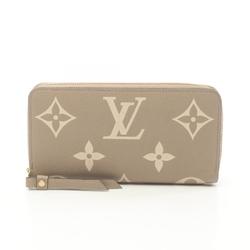 Louis Vuitton LOUIS VUITTON Zippy Wallet Bicolor Monogram Empreinte Tourterelle Crème Round Long Leather Women's Beige Ivory M69794