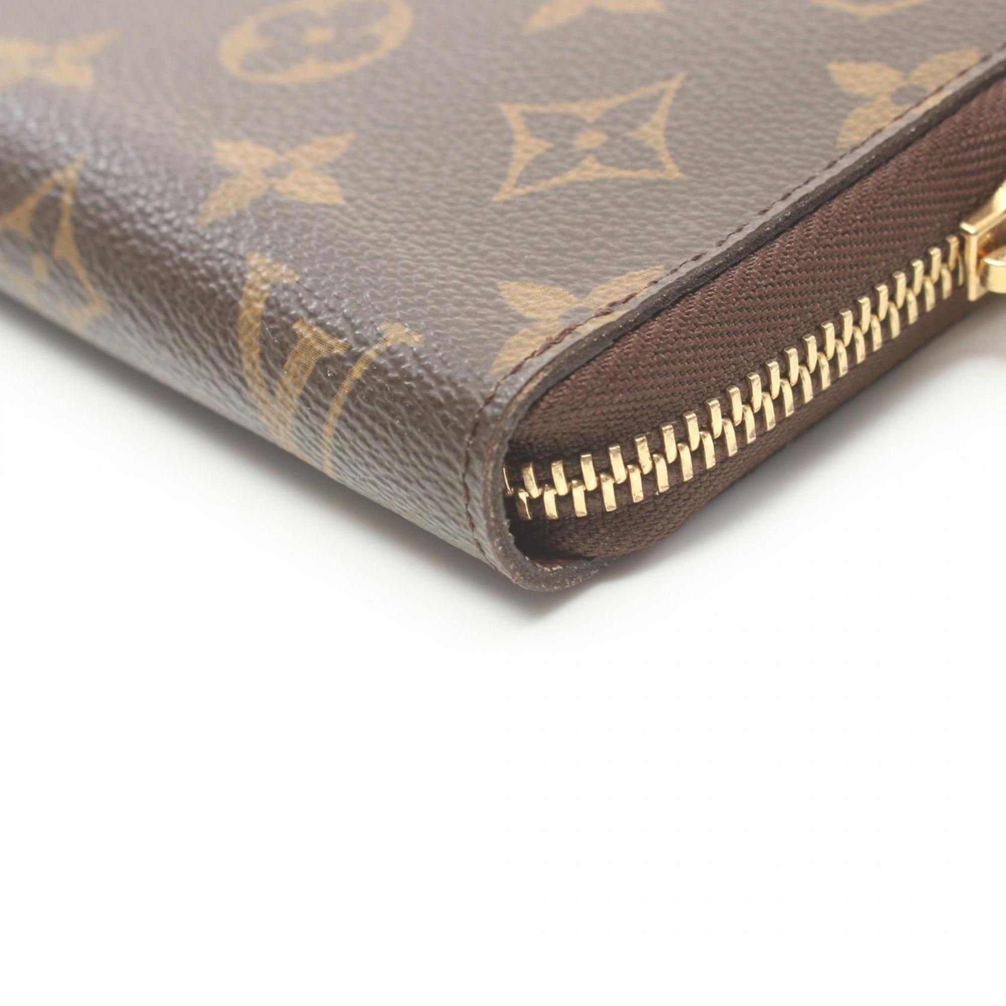 Louis Vuitton LOUIS VUITTON Zippy Organizer Monogram Round Long Wallet Coated Canvas Men's Women's Brown M60002