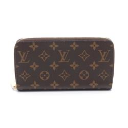 Louis Vuitton LOUIS VUITTON Zippy Wallet Monogram Round Long Coated Canvas Men's Women's Brown M42616