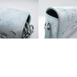 Louis Vuitton LOUIS VUITTON Steamer Wearable Wallet Shoulder Bag Coated Canvas Monogram Aqua Garden Women's Blue M22637