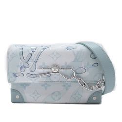 Louis Vuitton LOUIS VUITTON Steamer Wearable Wallet Shoulder Bag Coated Canvas Monogram Aqua Garden Women's Blue M22637