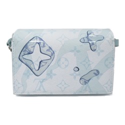 Louis Vuitton LOUIS VUITTON Steamer Wearable Wallet Shoulder Bag Coated Canvas Monogram Aqua Garden Women's Blue M22637