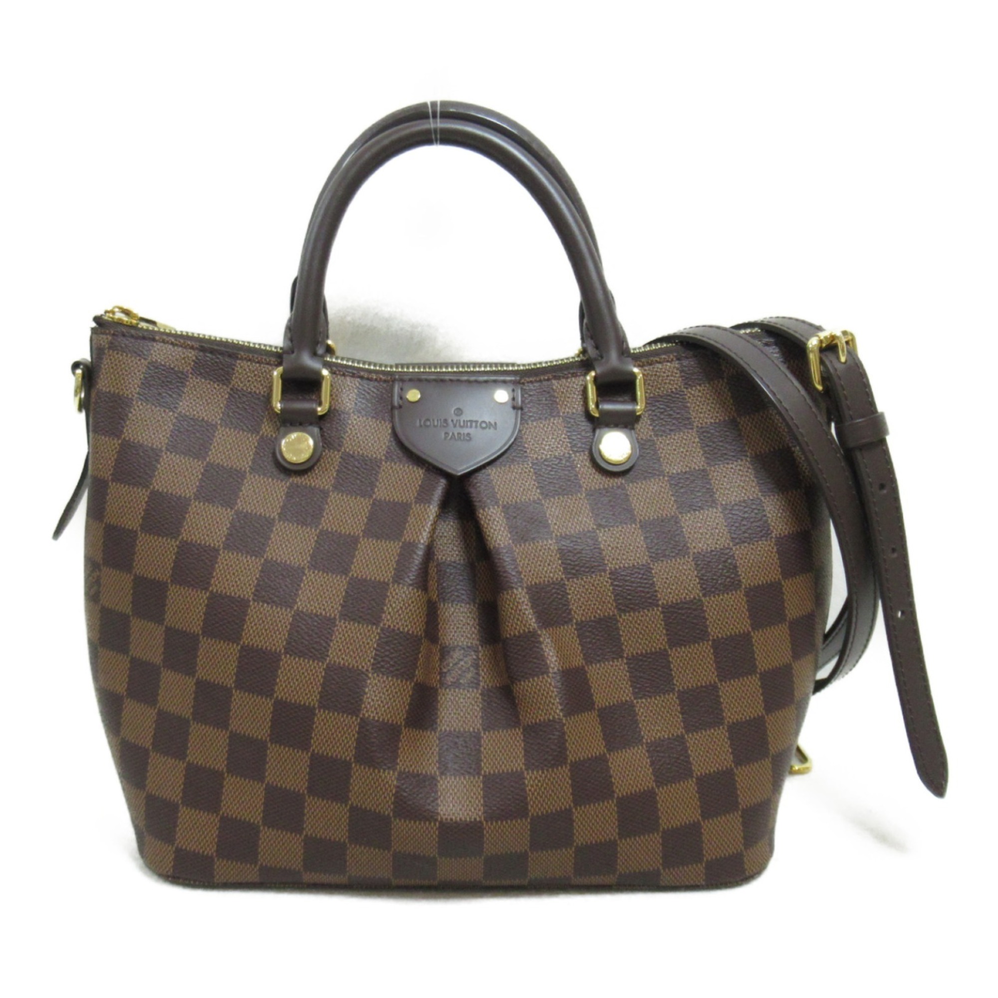 Louis Vuitton Siena PM 2-way shoulder bag, coated canvas, Damier, women's, brown, N41545