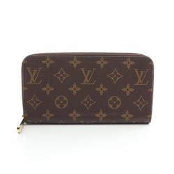 Louis Vuitton LOUIS VUITTON Zippy Wallet Monogram Round Long Coated Canvas Men's Women's Brown M42616