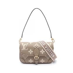 Louis Vuitton LOUIS VUITTON Diane Bicolor Monogram Empreinte Tourterelle Crème Shoulder Bag Leather Women's Beige Ivory M46583