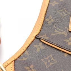 Louis Vuitton Galliera PM Monogram Shoulder Bag, Coated Canvas, Leather, Women's, Brown, M56382