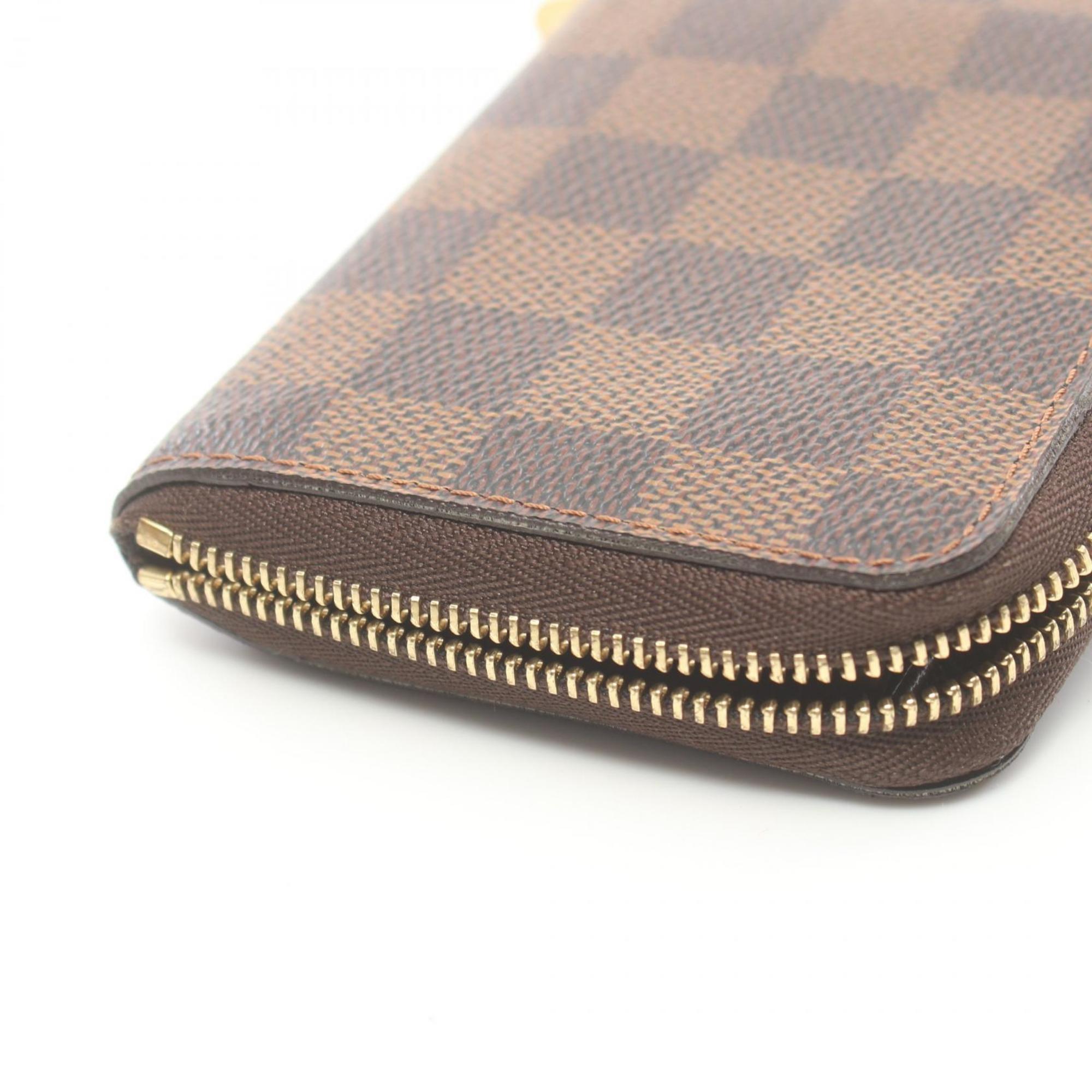 Louis Vuitton Zipper Coin Purse Wallet/Coin Case Wallet Coated Canvas Damier Men's Women's Brown N63070