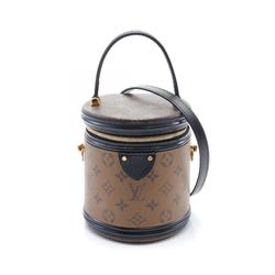 LOUIS VUITTON Cannes Handbag Bag Coated Canvas Leather Monogram Reverse Women's Brown Black M43986