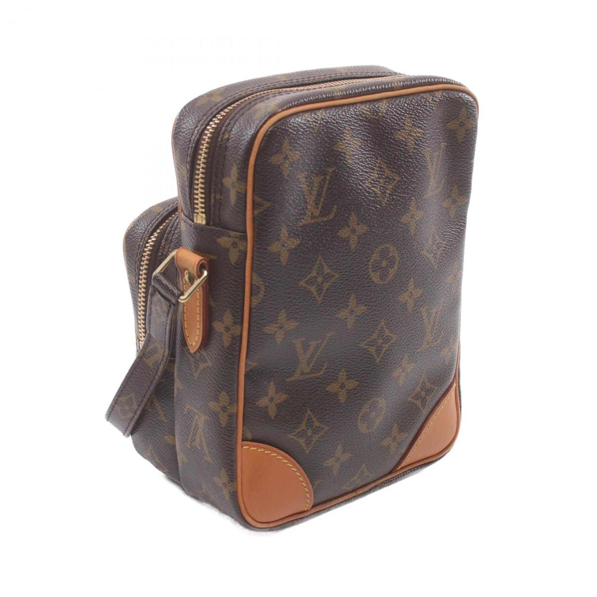 Louis Vuitton LOUIS VUITTON Amazon Monogram Shoulder Bag Coated Canvas Leather Women's Brown M45236