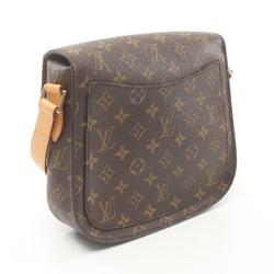 Louis Vuitton Saint-Cloud GM Shoulder Bag, Coated Canvas, Leather, Monogram, Women's, Brown, M51242