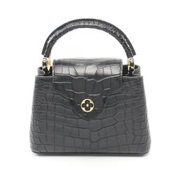 LOUIS VUITTON Capucines MINI Exotic Handbag Bag Leather Women's Black N93074