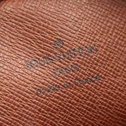 Louis Vuitton Danube Monogram Shoulder Bag, Coated Canvas, Leather, Women's, Brown, M45266