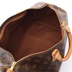 Louis Vuitton Speedy 40 Handbag Bag Coated Canvas Leather Monogram Women's Brown M41522