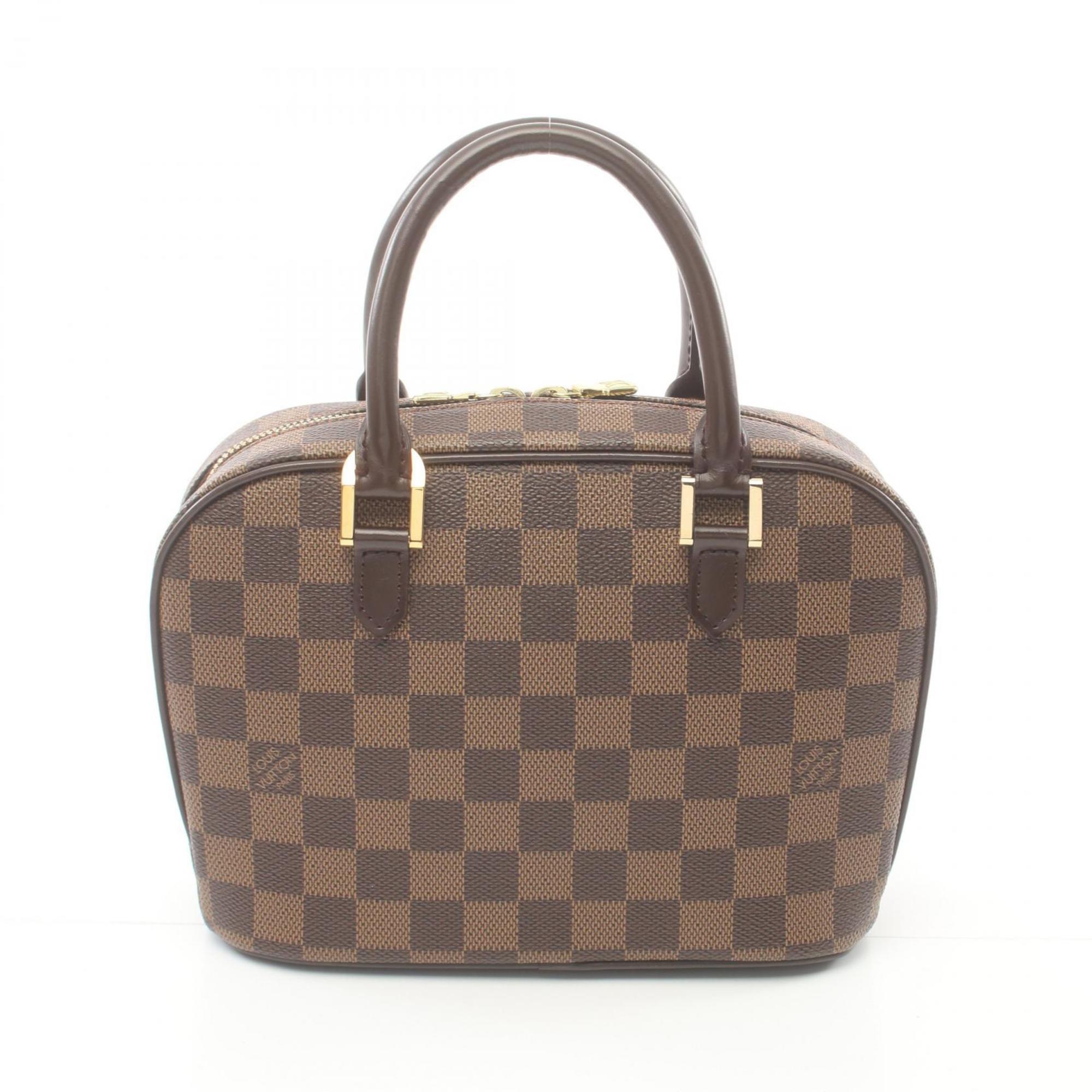 Louis Vuitton LOUIS VUITTON Saria Handbag Bag Coated Canvas Leather Damier Women's Brown N51286