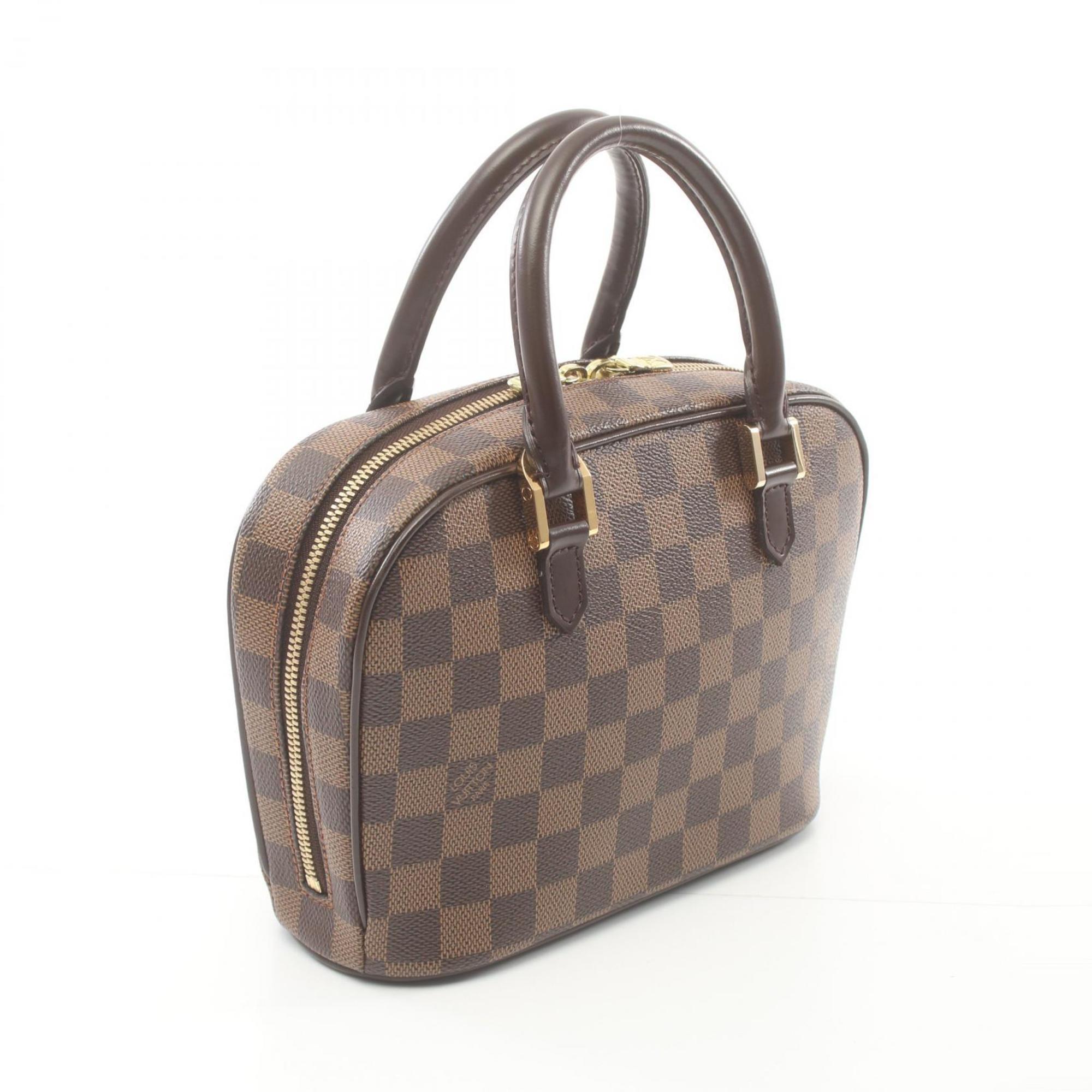 Louis Vuitton LOUIS VUITTON Saria Handbag Bag Coated Canvas Leather Damier Women's Brown N51286