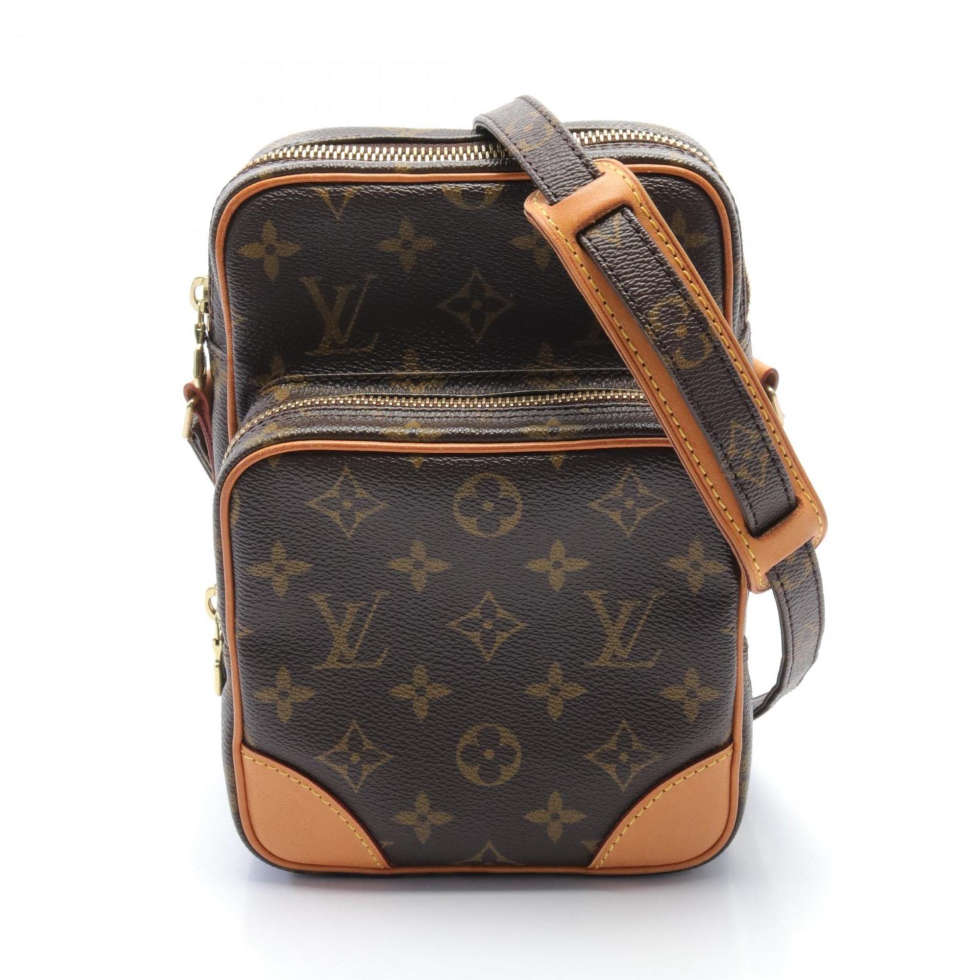 Louis Vuitton LOUIS VUITTON Amazon Shoulder Bag Coated Canvas Leather Monogram Women's Brown M45236