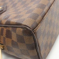 LOUIS VUITTON Manhattan PM Handbag Bag Coated Canvas Leather Damier Women's Brown N48173