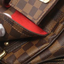 LOUIS VUITTON Manhattan PM Handbag Bag Coated Canvas Leather Damier Women's Brown N48173