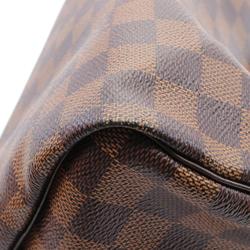 Louis Vuitton Speedy Bandouliere 30 Handbag Bag Coated Canvas Leather Damier Women's Brown N41367