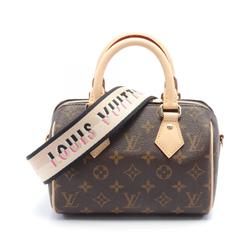 Louis Vuitton Speedy Bandouliere 20 Handbag Bag Coated Canvas Leather Monogram Women's Brown M46234