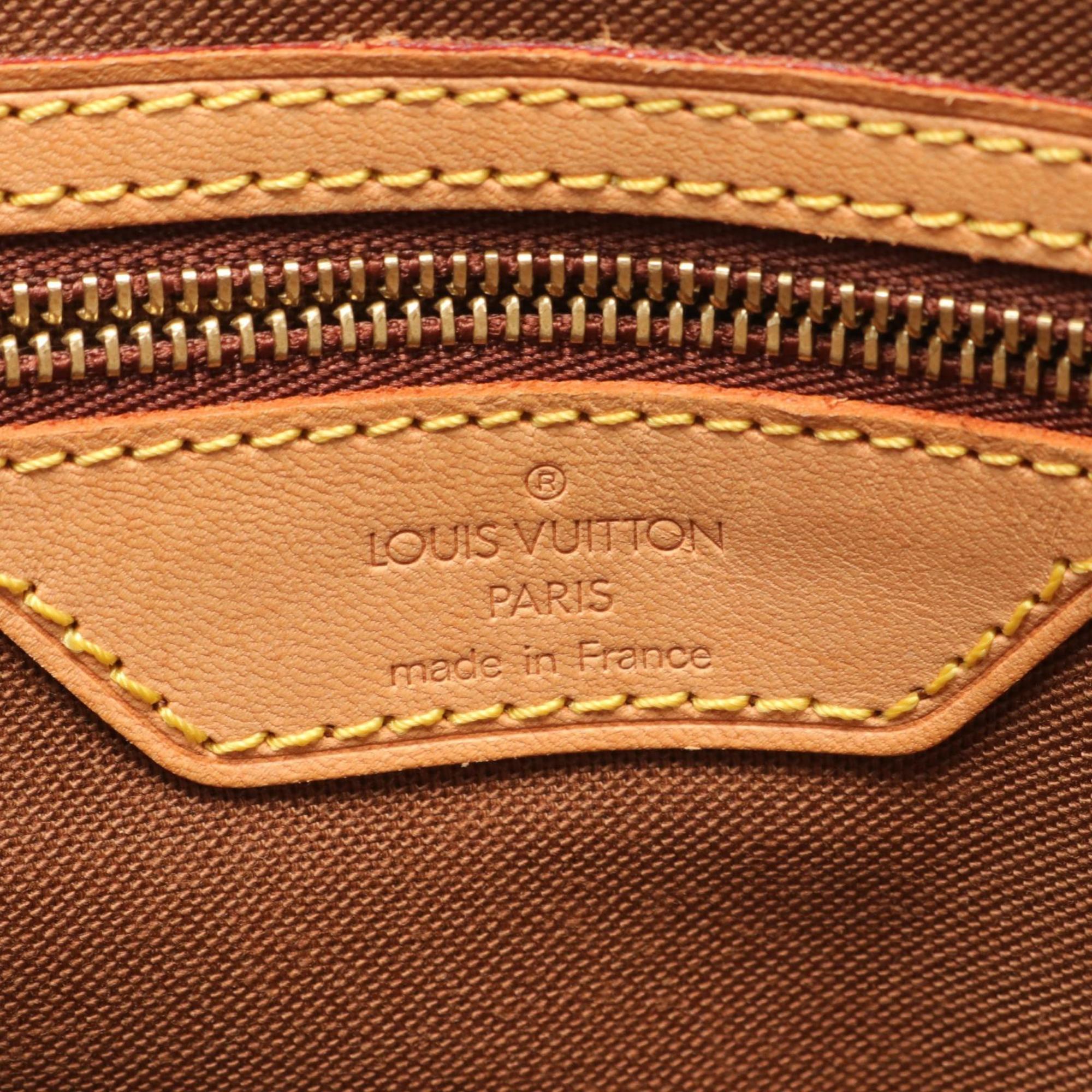 Louis Vuitton Cabas Maison Tote Bag, Coated Canvas, Leather, Monogram, Women's, Brown, M51151