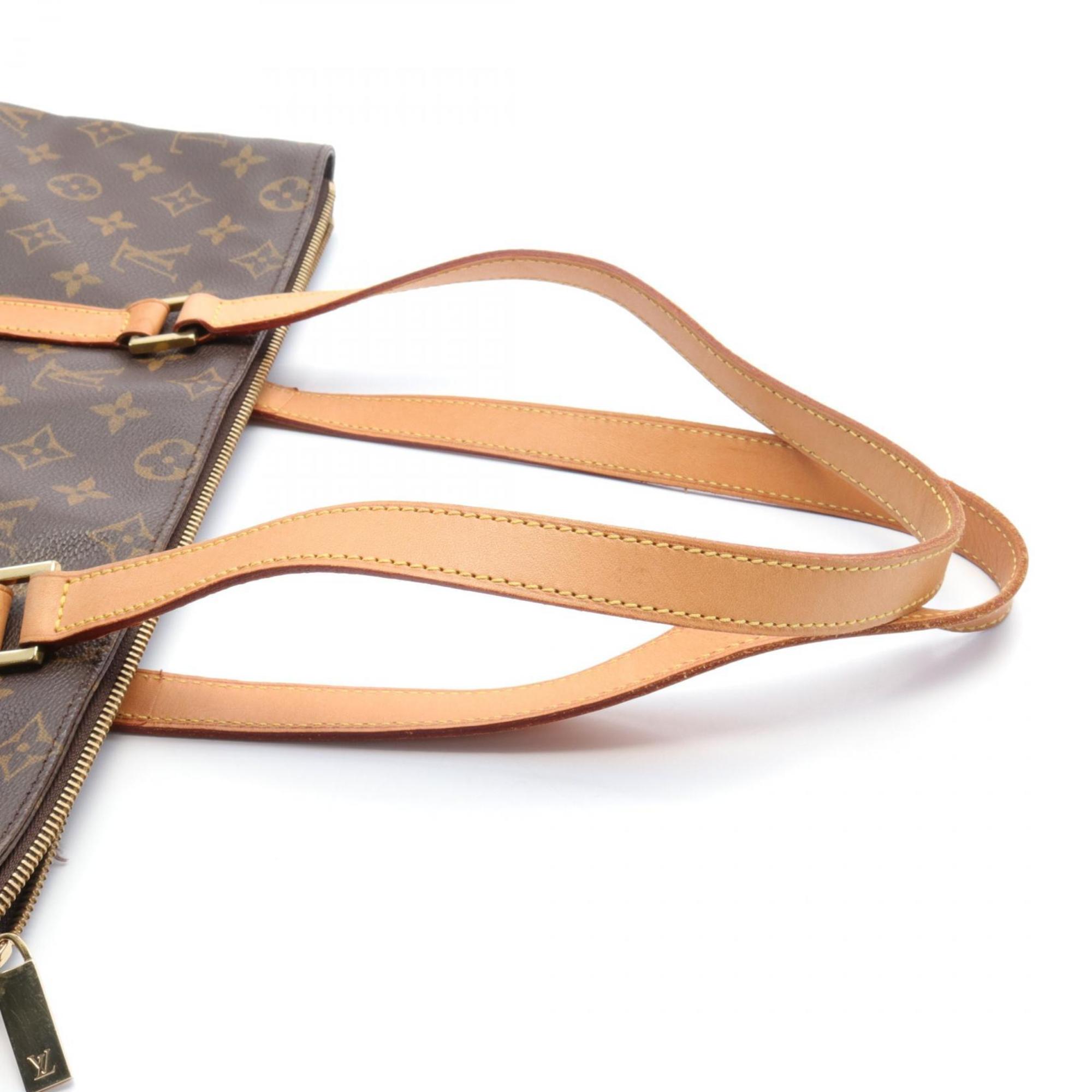 Louis Vuitton Cabas Maison Tote Bag, Coated Canvas, Leather, Monogram, Women's, Brown, M51151