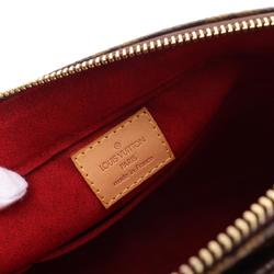 Louis Vuitton Vivacite GM Shoulder Bag, Coated Canvas, Leather, Monogram, Women's, Brown, M51163