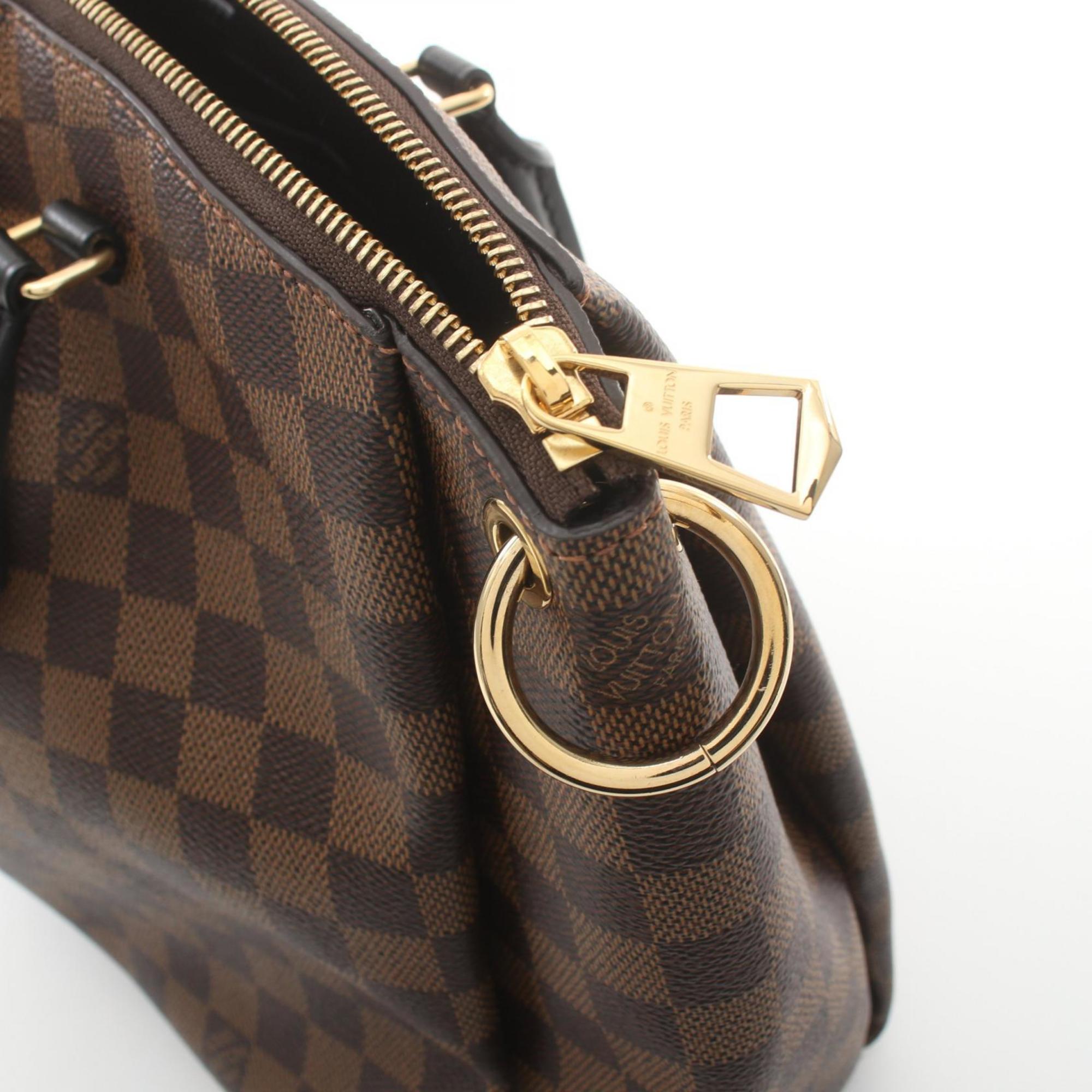 Louis Vuitton Odeon Tote MM Bag Coated Canvas Leather Damier Women's Brown N45283