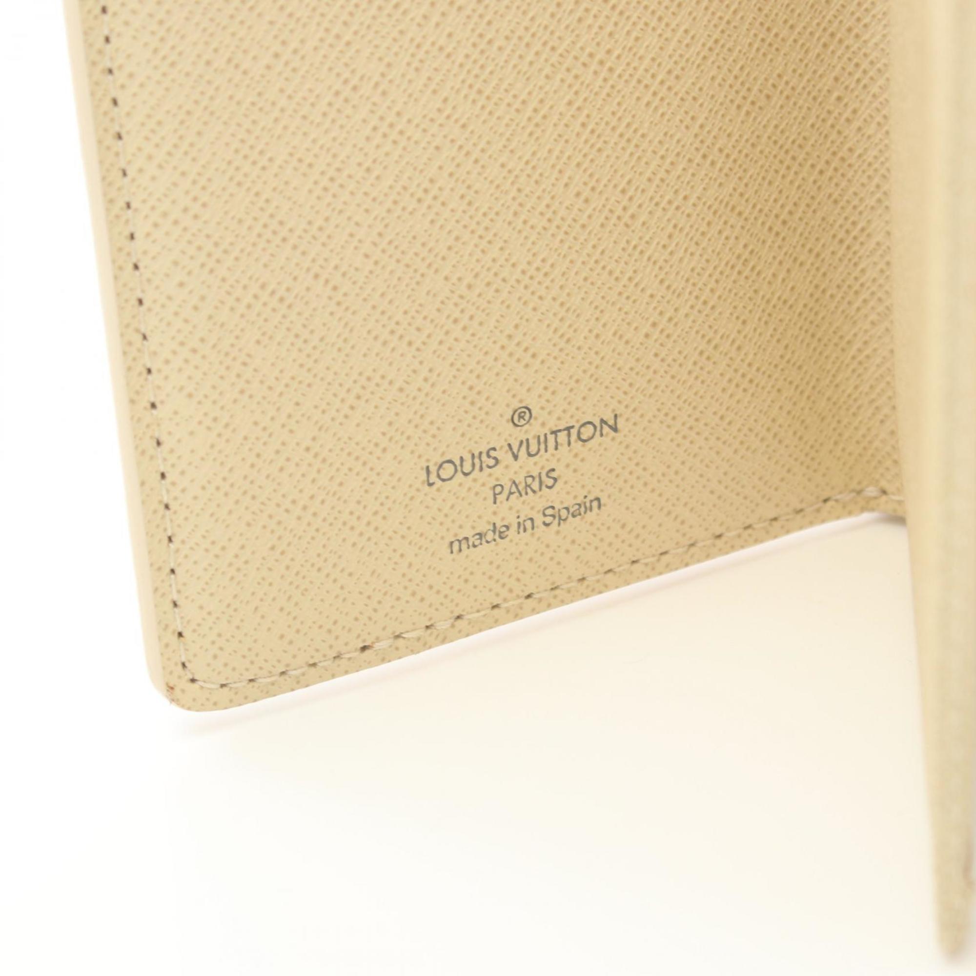 Louis Vuitton LOUIS VUITTON Portefeuille Koala Tri-fold Wallet Coated Canvas Leather Damier Azur Women's White N60013