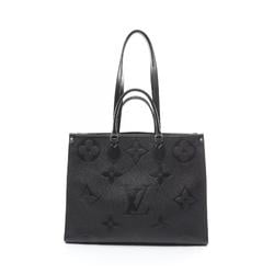 LOUIS VUITTON On the Go GM Tote Bag Leather Monogram Empreinte Women's Black M44925