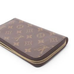 Louis Vuitton LOUIS VUITTON Zippy Wallet Monogram Round Long Coated Canvas Men's Women's Brown M42616