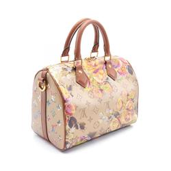 Louis Vuitton Speedy Bandouliere 25 LV Garden Handbag Bag Coated Canvas Leather Women's Gold Brown Multicolor M21317