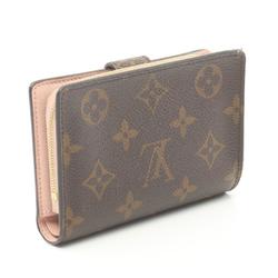 Louis Vuitton LOUIS VUITTON Portefeuille Juliette Monogram Rose Ballerine Bi-fold Wallet Coated Canvas Leather Women's Brown Pink M80973