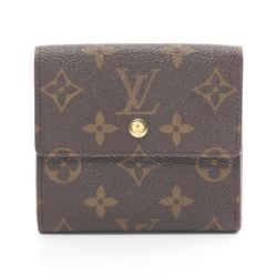 Louis Vuitton LOUIS VUITTON Porte Monnaie Bi-E Carte Credit Tri-fold Wallet Coated Canvas Leather Monogram Women's Brown M61652