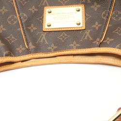 Louis Vuitton Galliera PM Shoulder Bag, Coated Canvas, Leather, Monogram, Women's, Brown, M56382