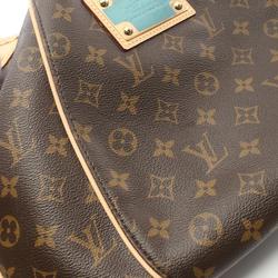 Louis Vuitton Galliera PM Shoulder Bag, Coated Canvas, Leather, Monogram, Women's, Brown, M56382