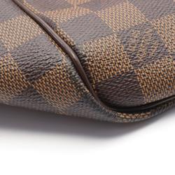 Louis Vuitton Keepall 50 Boston Bag, Coated Canvas, Leather, Damier, Men's, Women's, Brown, N41427