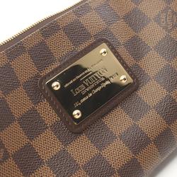 Louis Vuitton Eva Handbag Bag Coated Canvas Leather Damier Women's Brown N55213