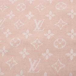 Louis Vuitton LOUIS VUITTON Shawl Monogram Denim Stole Clothing Silk Wool Women's Pink M72046